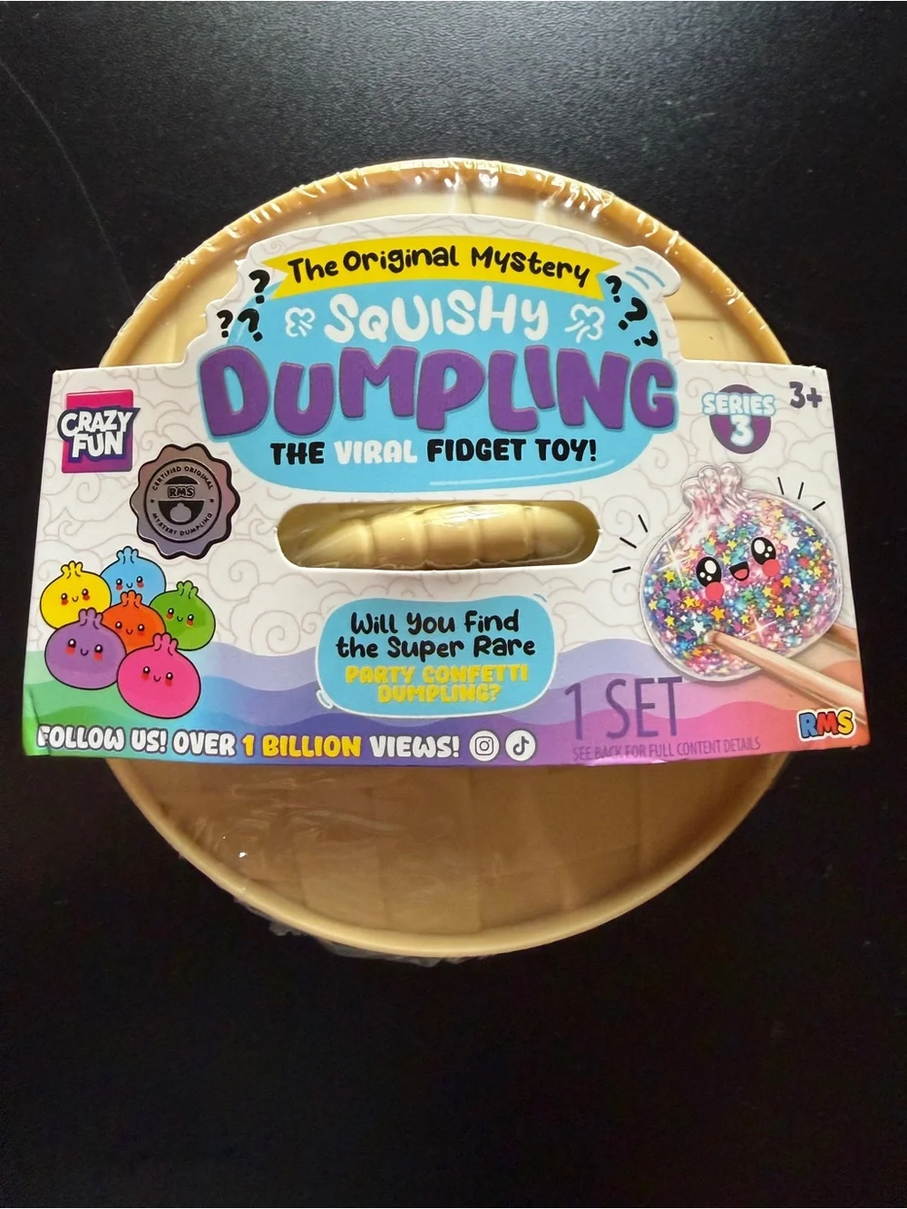 New Viral Mystery Dumpling Confetti Edition Crazy Fun RMS Squishy Sealed Target